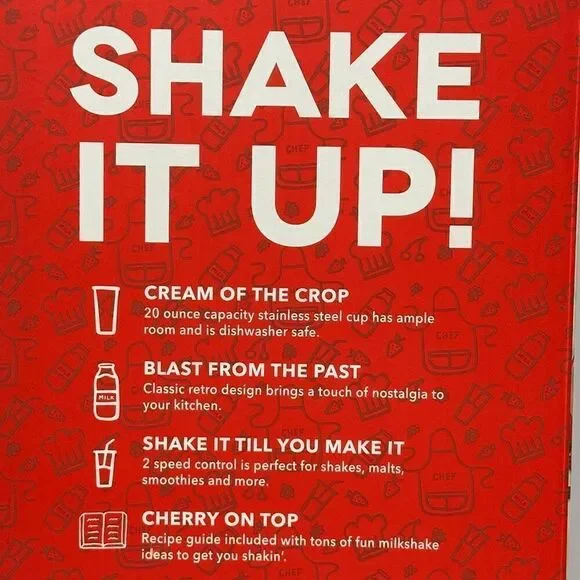 Dash Retro Milkshake Maker Stainless Steel 20 fl. Oz cup - Picture 4 of 11